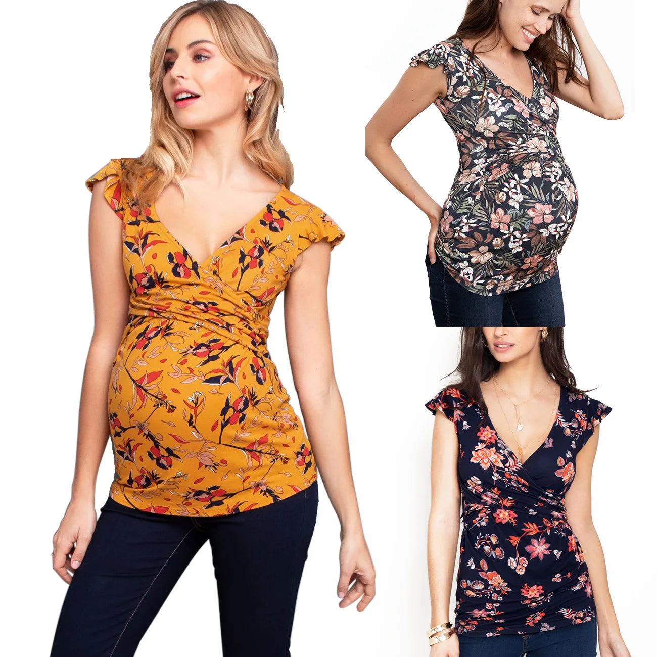 Maternity Clothes For Women Breastfeeding Clothing Short Sleeve
