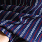 Blue Red Striped Printed Robe for Men 100% Cotton Kimono Men Bathrobe for Spring Autumn 100% Cotton Long Style Men Kimono Robe