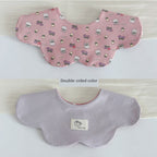 [2] Baby double-sided saliva towel ins K-style New arrival baby cotton bib Easiest for match double-sided saliva pocket bib