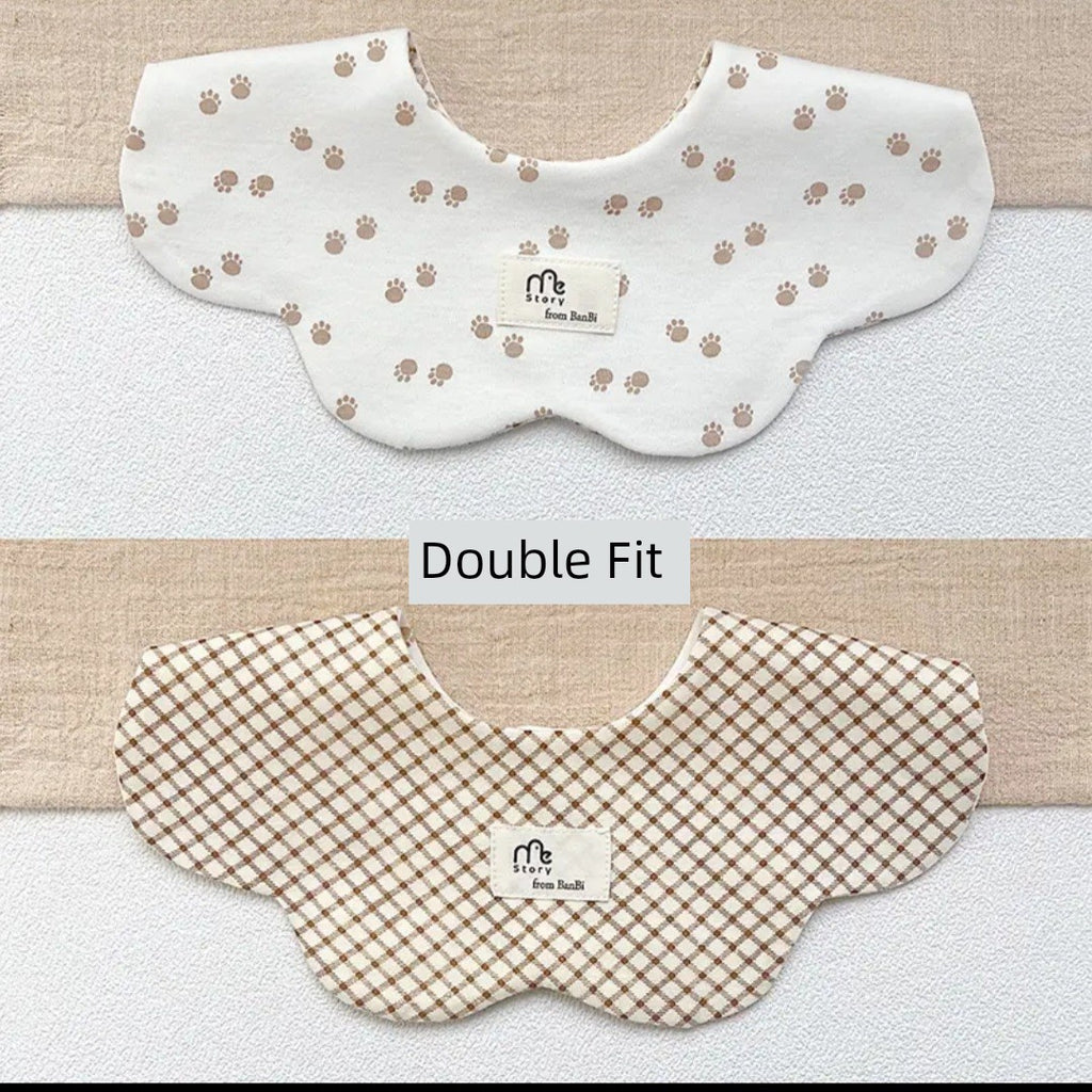 [2] Baby double-sided saliva towel ins K-style New arrival baby cotton bib Easiest for match double-sided saliva pocket bib