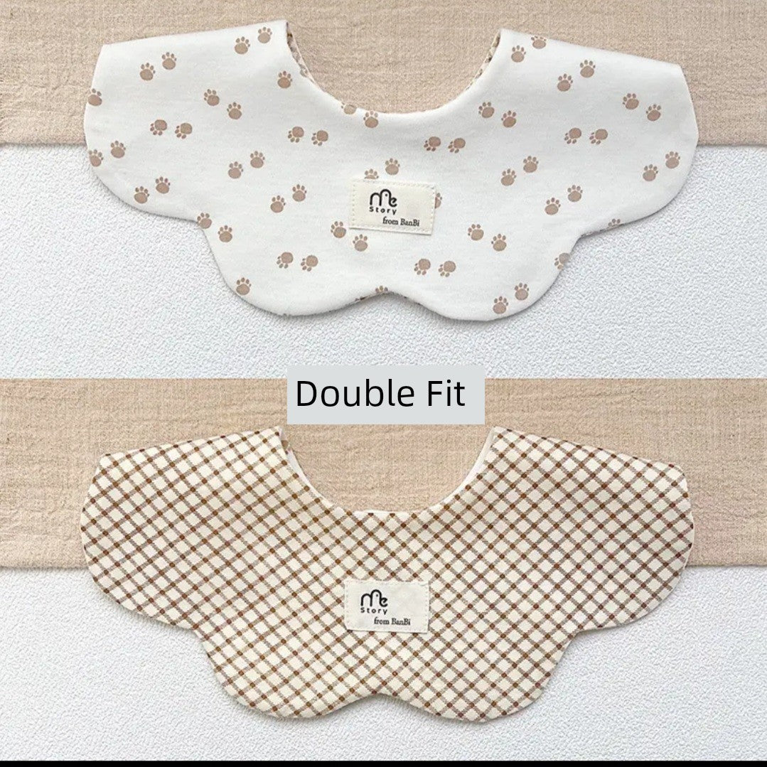 [2] Baby double-sided saliva towel ins K-style New arrival baby cotton bib Easiest for match double-sided saliva pocket bib