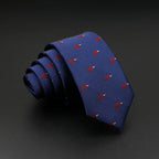 New Design Animal Tie For Men Polyester Woven Necktie Ladybug Dog Dinosaur Shark Jacquard Fashion Party Wedding Gravata Ties