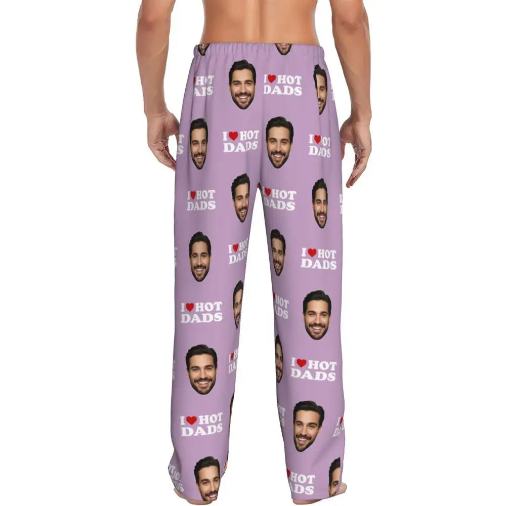 I Love Hot Moms Custom Pajama Pants