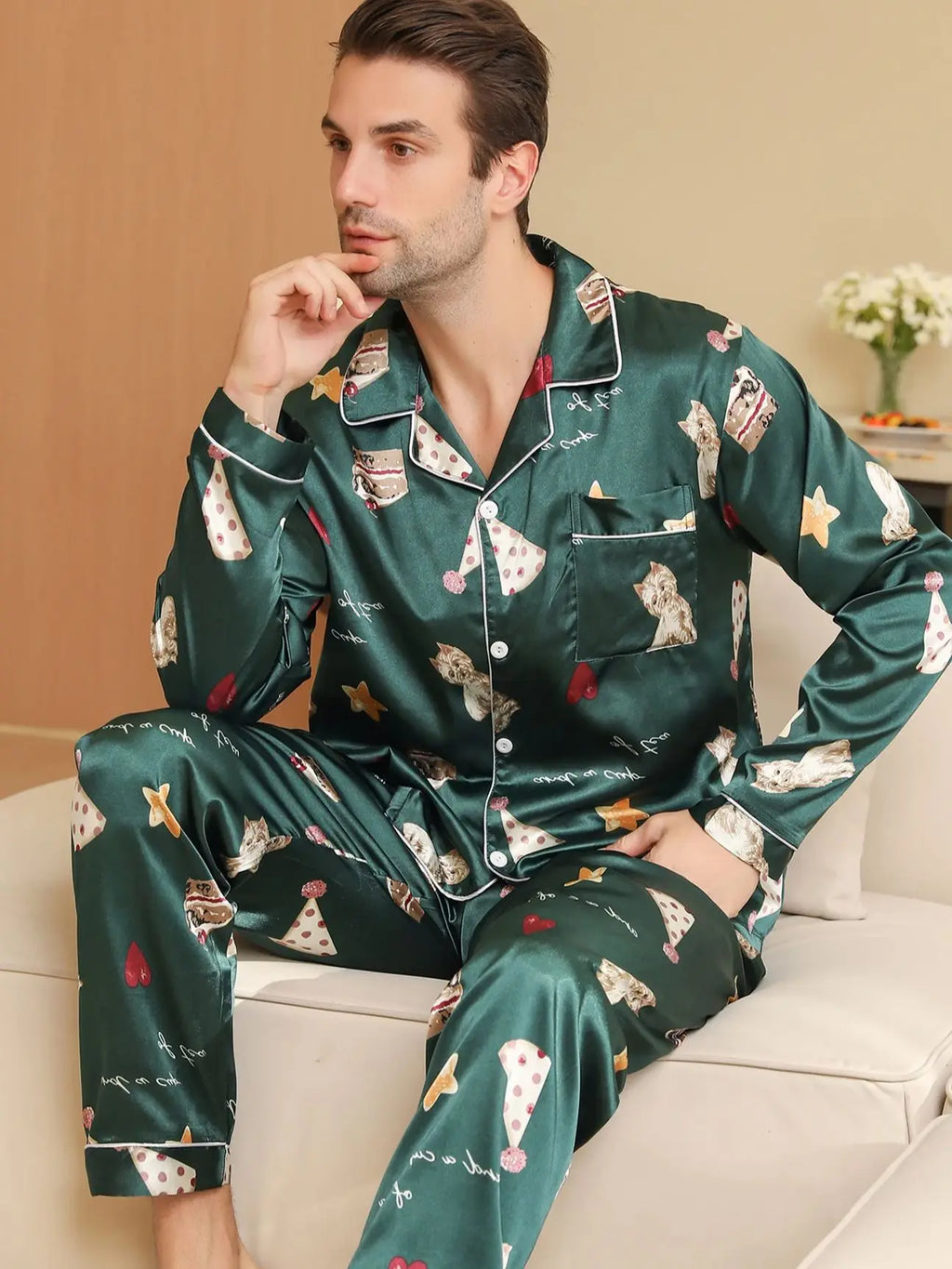 Men's pajamas long sleeves