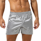 Mens Hooded Bath Robe Short Sleeve House Robe Satin Silk Lounge Bathrobes with Belt Men's Pajamas Homme Kimono Robes Sleepwear