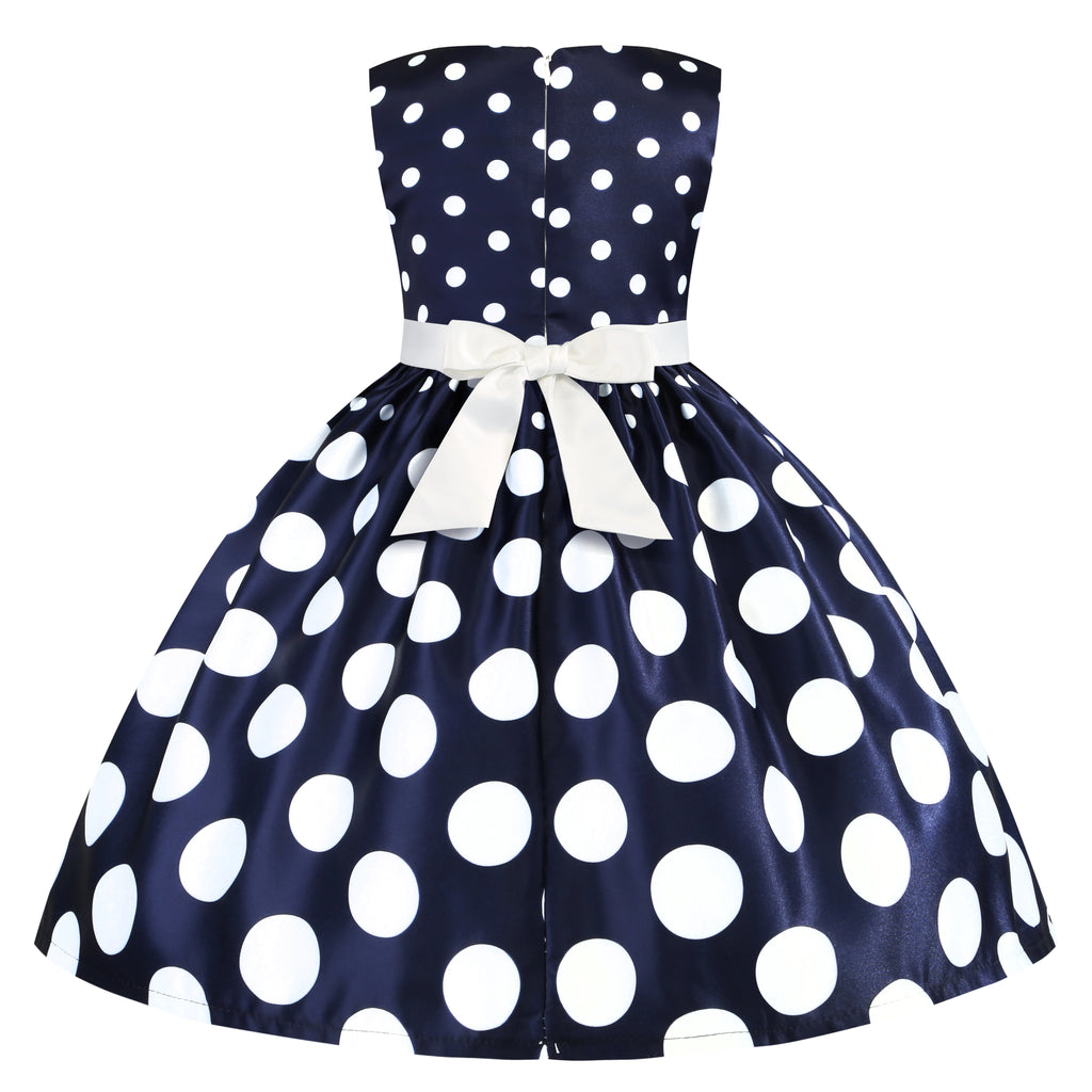 Girls' clothing, girls' baby clothes, skirt with bow and polka dot pattern, imitation show, Halloween party, exquisite clothing