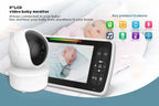 5 Inch Large Screen 360 Degree Bobbing Head 5 Inch Baby Monitor
