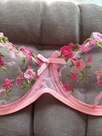 womens lingrie Night Beautiful Sexy Women 2 Piece floral Embroidery Underwear Erotic lingerie underwear Set conjuntos de mujer
