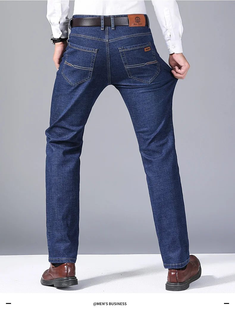 New Men Classic Jeans  Denim Overalls Mens Pants Size 32-38