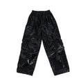 Boys K-pop Fashion Leather Jacket Street Dance Cargo Pants Girl Hip Hop Streetwear Kids Children Jazz Shiny Costume Clothes Sets
