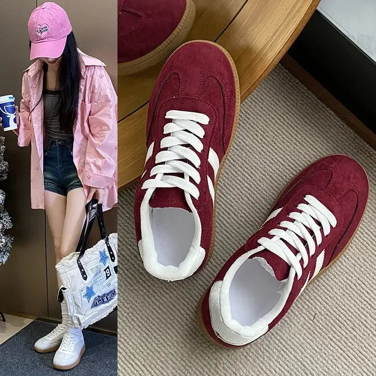 2025 Women Sports Shoes Fashion Casual Flats Vulcanize Shoes Ladies Outdoor Walking Sneakers Women Comfortable Classical Shoe