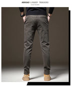 Fall High-End Casual Pants Men's Wear-Resistant Versatile Busin West Pants Trendy Loose Straight Long Pants for Men