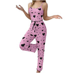 Women pajamas plus size pajamas set 2 piece short vest