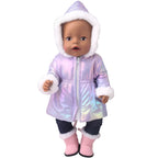43 cm Doll Clothes Down Jackets Warm Coat for American Girl Doll Accessories Fashion New Baby Born Down Jackets Suit 18inch Doll