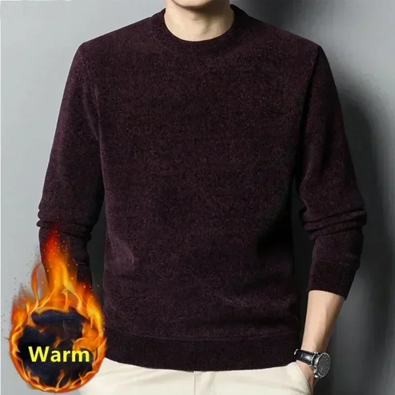 Men's Sweater Thickened Knitted Pullover