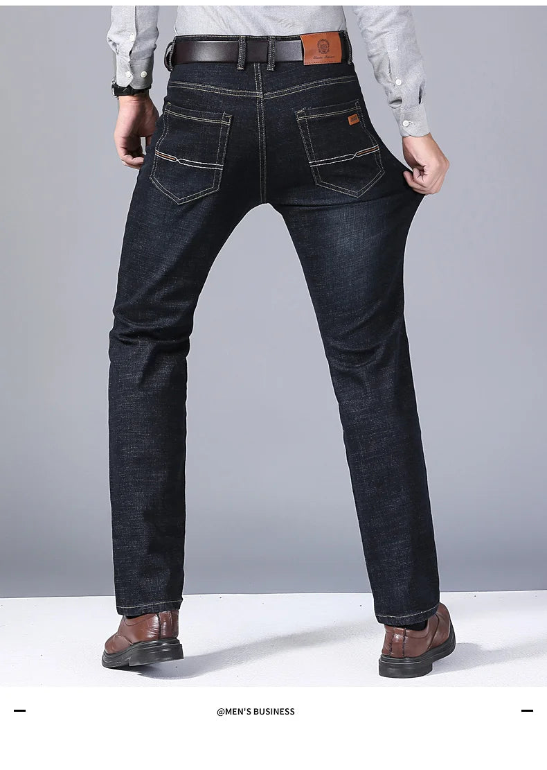New Men Classic Jeans  Denim Overalls Mens Pants Size 32-38