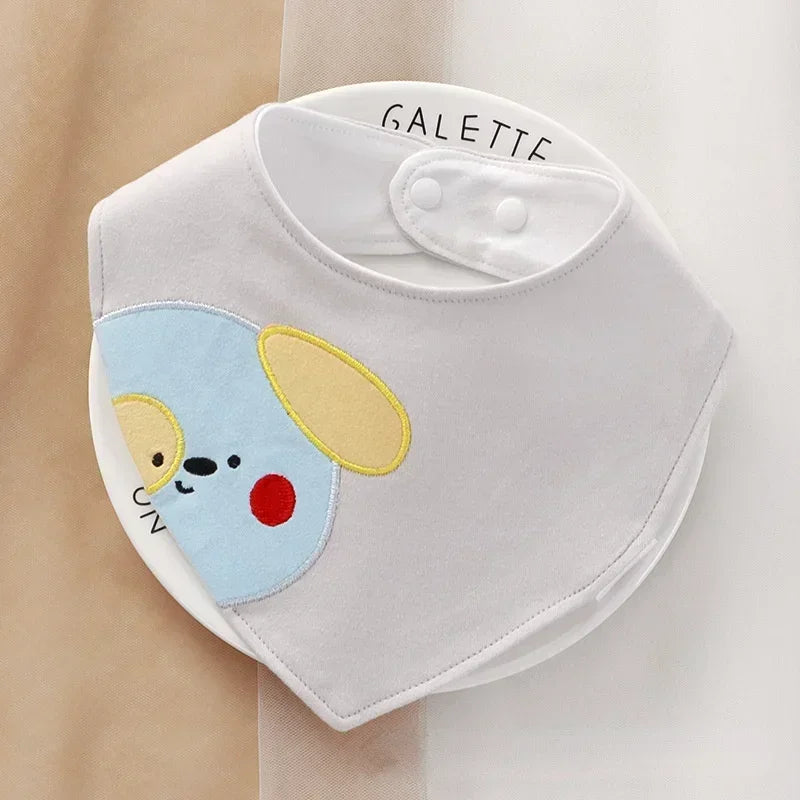 Cartoon Baby Bibs Soft Newborn Feeding Towel Cotton Cloths Baby Girls Boys Bandana Bib Newborn Saliva Towel Burp Cloths