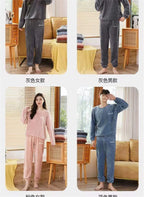 2025 Men's Thick Flannel Pajama Sets Couple Casual