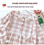 Maternity 2-Piece Spring And Autumn Breastfeeding Pajamas Homewear Spring And Summer Monthly Clothing Leisure Home Suit