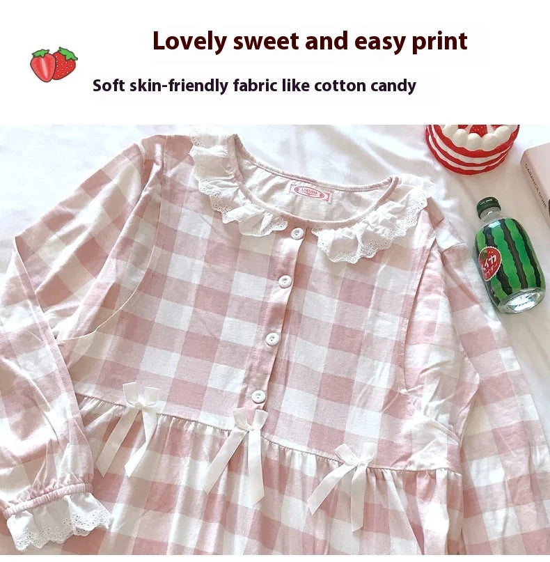 Maternity 2-Piece Spring And Autumn Breastfeeding Pajamas Homewear Spring And Summer Monthly Clothing Leisure Home Suit