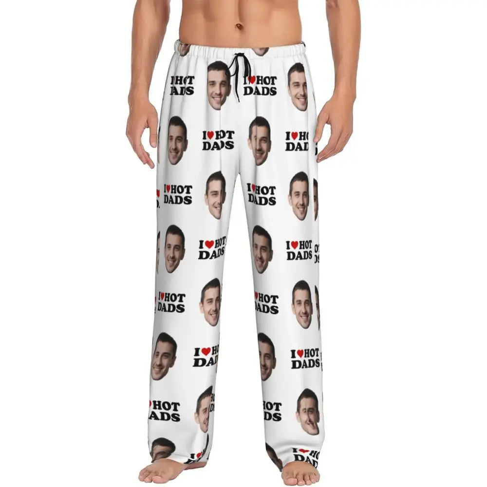 I Love Hot Moms Custom Pajama Pants