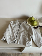 2025 Autumn New Children Long Sleeve Pu Leather Coat Fashion Girls Leather Jacket Solid Boys Lapel Zipper Jacket Kids Clothes