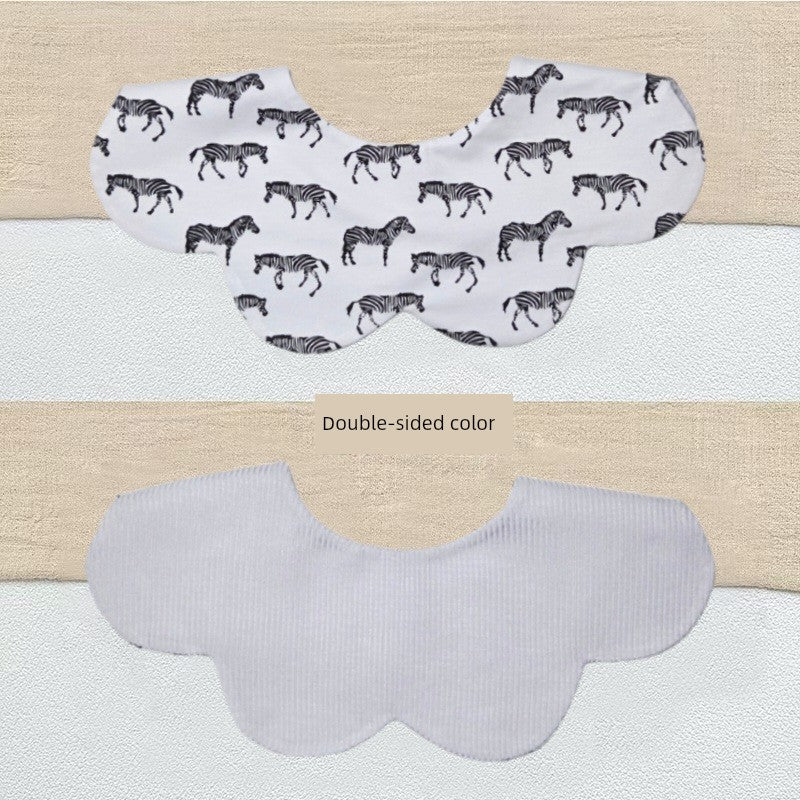 [2] Baby double-sided saliva towel ins K-style New arrival baby cotton bib Easiest for match double-sided saliva pocket bib