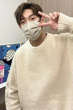 Man Clothes Red Coat Jacket Knitted Sweaters