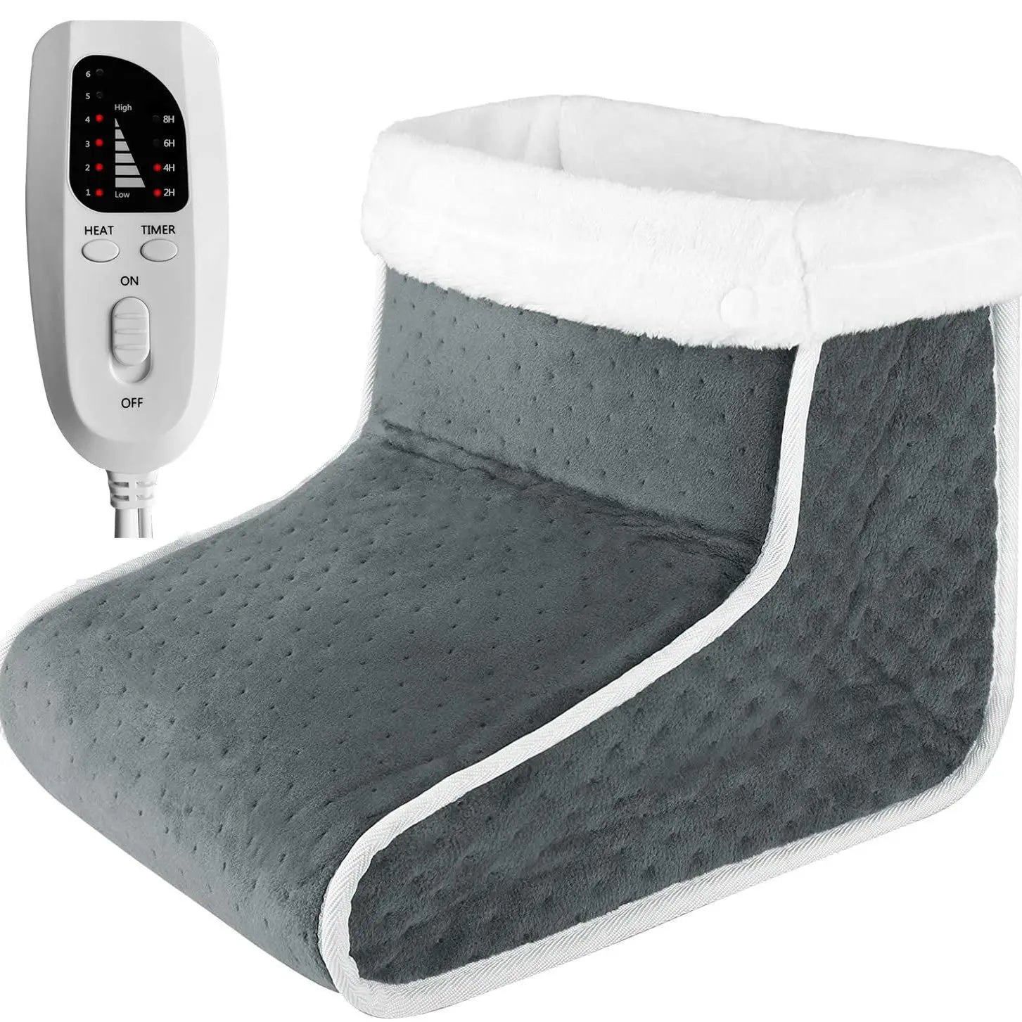 Winter hot sale Electric Heated Foot Warmers  Super Soft Feet Heating Pad  6-Level Heating Foot  Boots for men and women