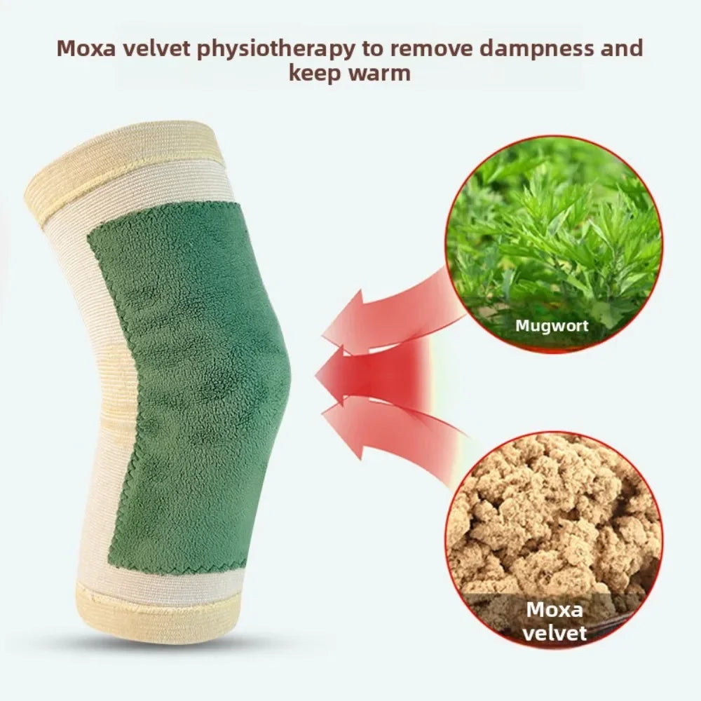 Warm Knee Warmers Thermal Arthritis Support for Elderly Adults Indoor Winter Sports Leg Protection Healthcare Pain Relief 1pair