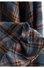 High-Quality Custom-Made Fabrics, Very Limited Quantity ~ Women's Plaid Long-Sleeve Shirt with Polo Collar, Casual Slim-Fit Loose Top, New Autumn 2025 Model