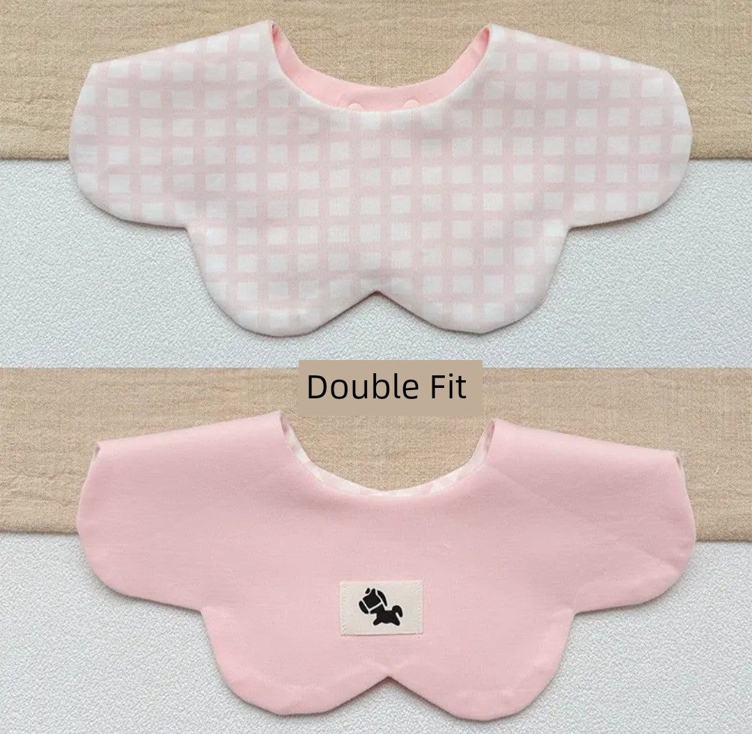 [2] Baby double-sided saliva towel ins K-style New arrival baby cotton bib Easiest for match double-sided saliva pocket bib