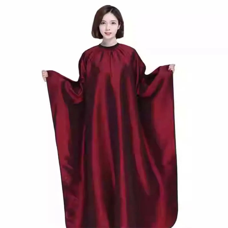 Custom Logo Water Repellent Adjustable Metal Button Hair Salon Work Hair Salon Hair Dressing Capes