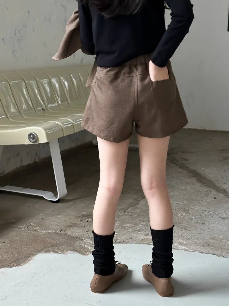 Suit skirt set for autumn 2024 loose suit jacket and skirt shorts for children and girls fashionable suit trendy kids clothes