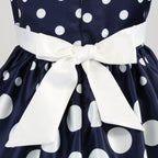 Girls' clothing, girls' baby clothes, skirt with bow and polka dot pattern, imitation show, Halloween party, exquisite clothing