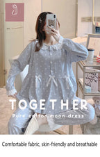 Maternity 2-Piece Spring And Autumn Breastfeeding Pajamas Homewear Spring And Summer Monthly Clothing Leisure Home Suit