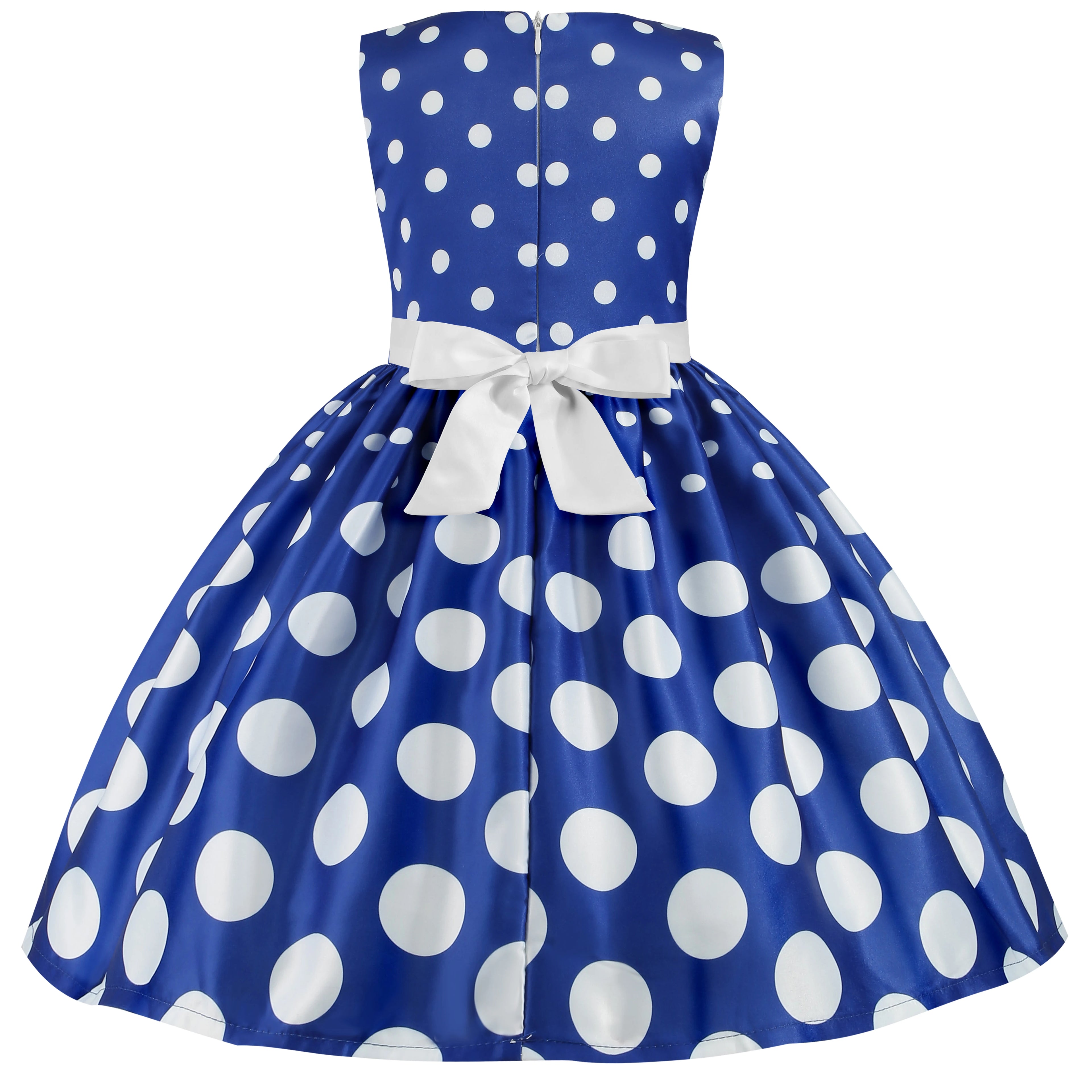 Girls' clothing, girls' baby clothes, skirt with bow and polka dot pattern, imitation show, Halloween party, exquisite clothing