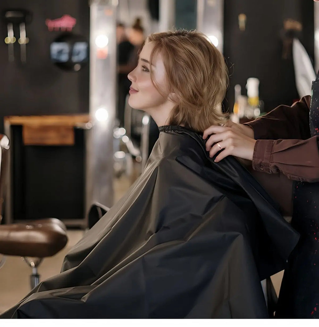Black Salon Barber Cape for Men Women Hair Cutting Cape Hairdressing Cape Hair Cut Apron Hair Shampoo Dye  Tools Accessories