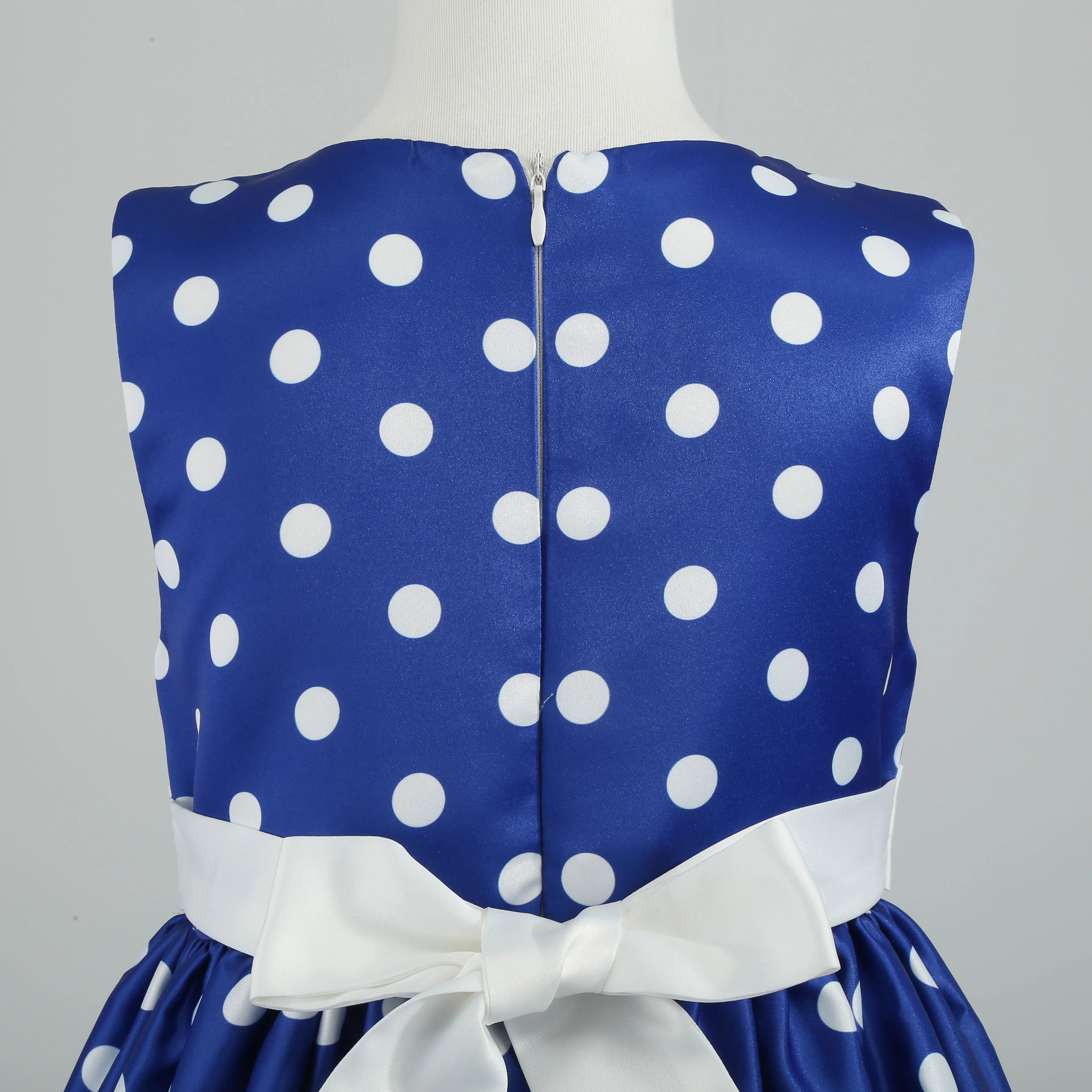 Girls' clothing, girls' baby clothes, skirt with bow and polka dot pattern, imitation show, Halloween party, exquisite clothing