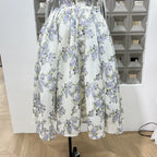 Summer New Women Retro Printed A-line Strap Dress With High Waist Wrinkled Long Dresses Beach Party Birthday Celebrity Gown