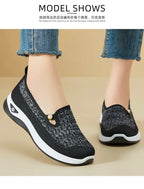Shoes for women 2025 Spring Autumn hot casual shoes with soft soles lightweight single shoe for women breathable mother shoes
