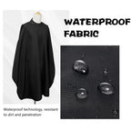 Professional Barber Cape Hair Cutting Cape Waterproof Silicone Collar Transparent Anti Static Salon Cape Eagle Shawl Style