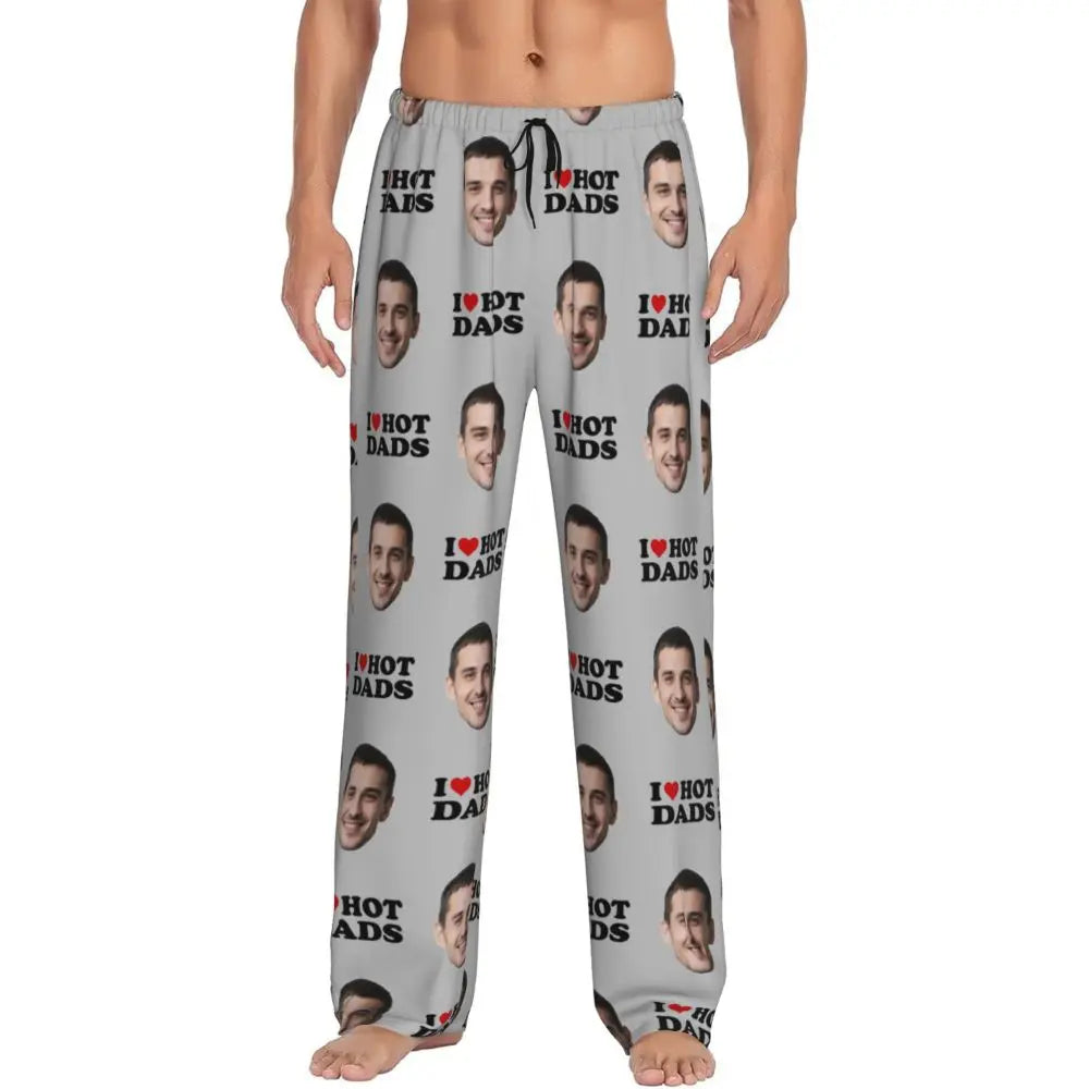 I Love Hot Moms Custom Pajama Pants