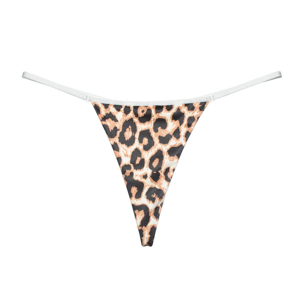 Lingerie Underwear Ladies Seamless Cotton Thin Belt Sexy Panties Leopard G-string Women Thong Briefs