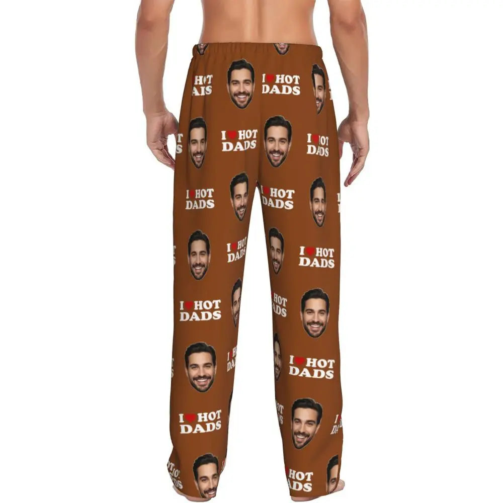 I Love Hot Moms Custom Pajama Pants