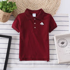 Boys Polo Shirts Short Sleeve Kids Shirt for Boys Collar Tees Fashion Baby Boys Girls Shirts 2-16 Years Children Clothes Tops