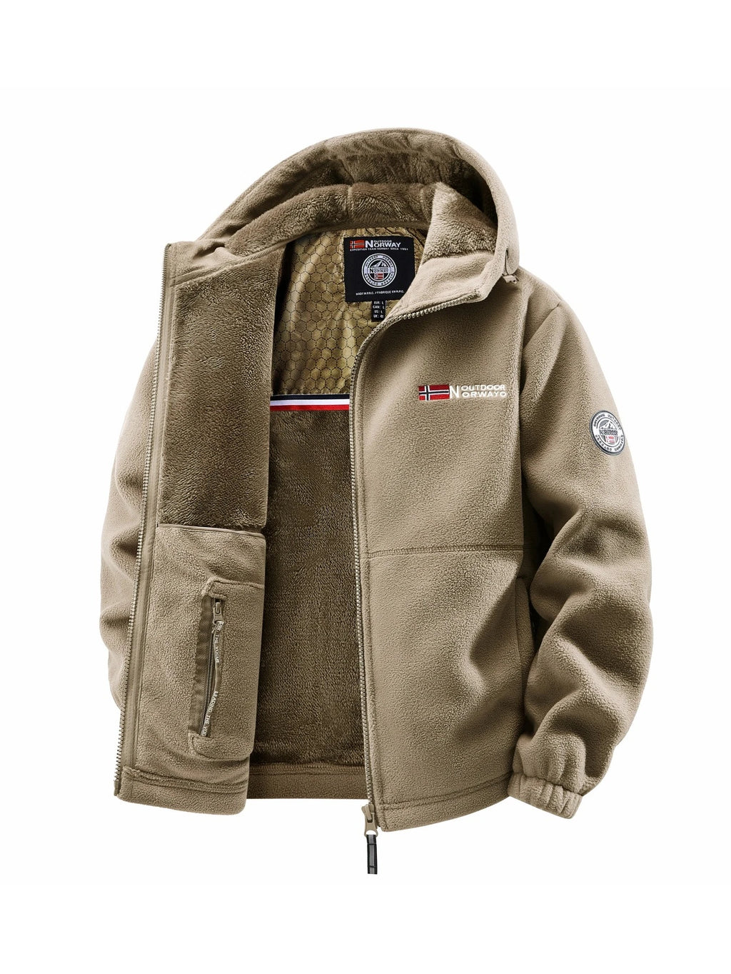 Men's Autumn and Winter Outdoor Hooded Jacket