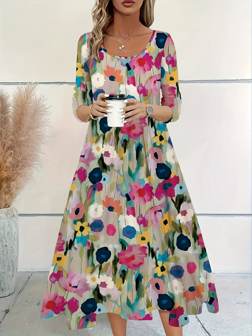 Fashion Elegant Women Dress Loose Casual Dress Women Dress New Temperament