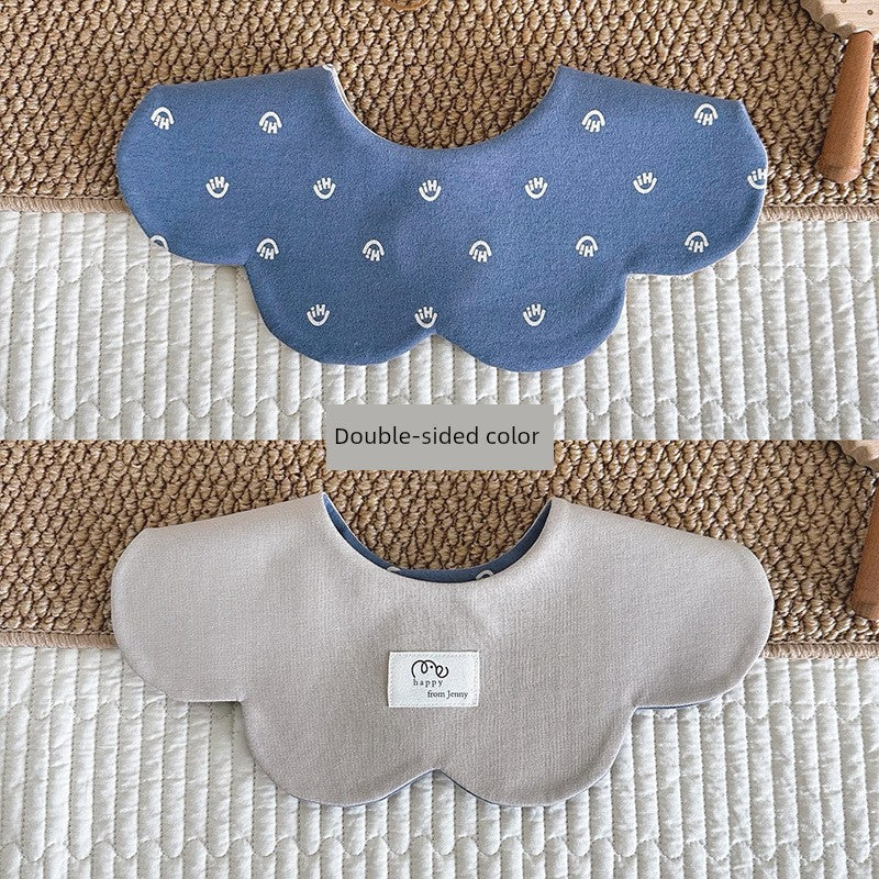 [2] Baby double-sided saliva towel ins K-style New arrival baby cotton bib Easiest for match double-sided saliva pocket bib