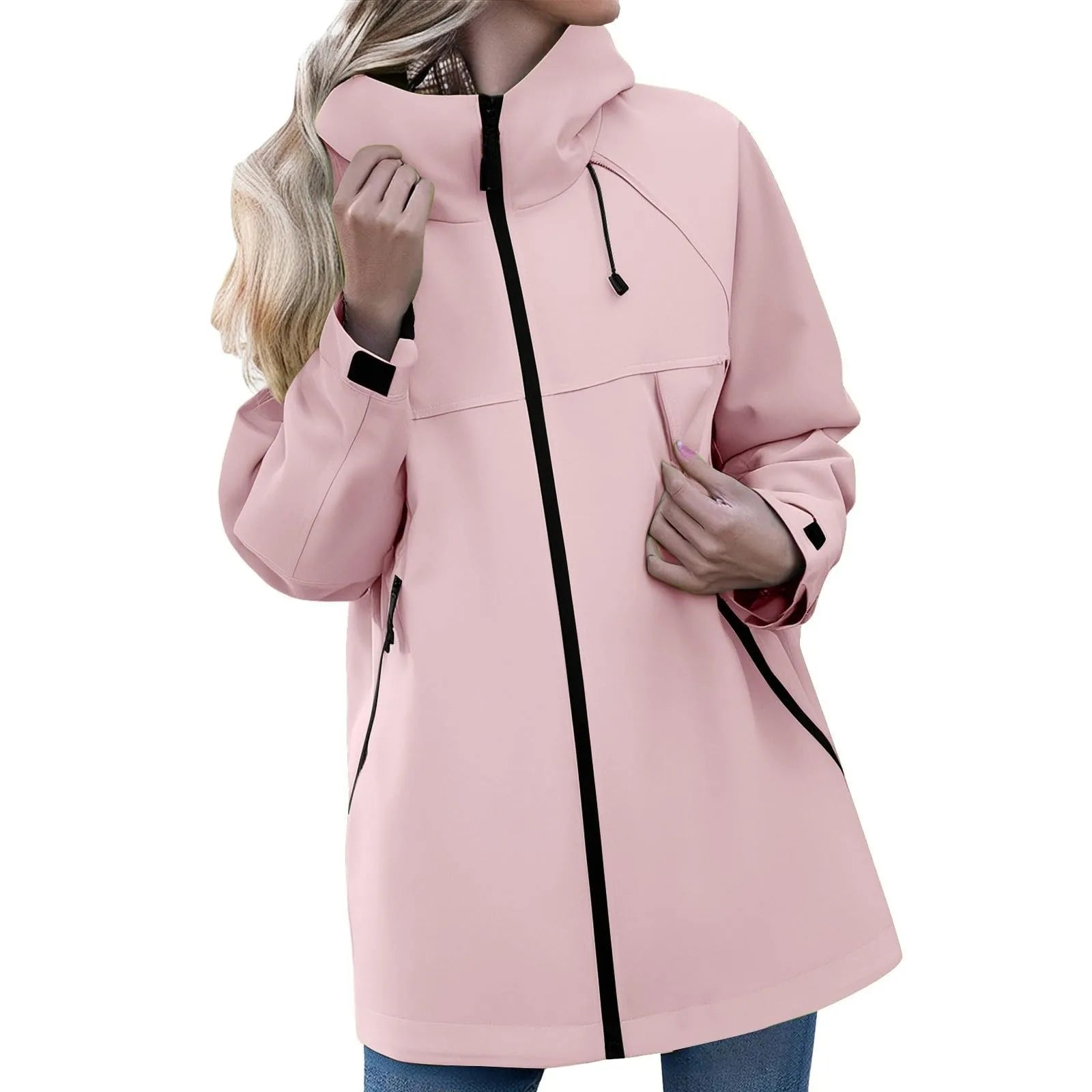Women'S Jacket New Autumn Thin Coat Casual Windbreaker Female Protection Jacket Basic Zipper Coat Tops Chaquetas De Mujer
